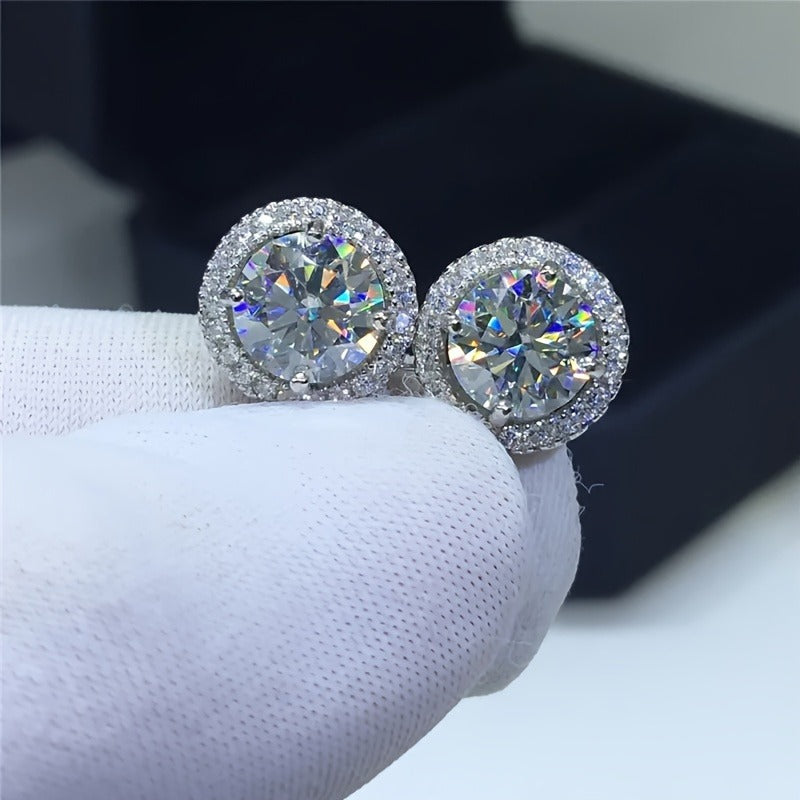 Shiny Round CZ Studs