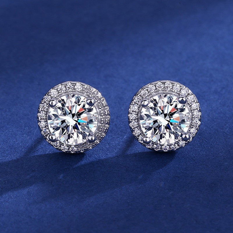 Shiny Round CZ Studs