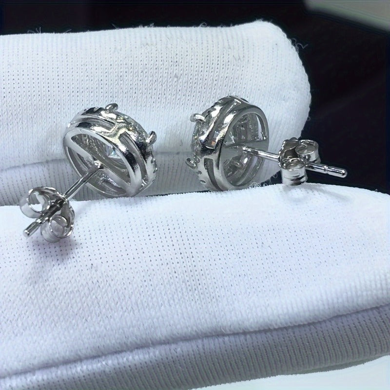 Shiny Round CZ Studs