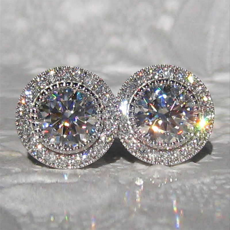 Shiny Round CZ Studs