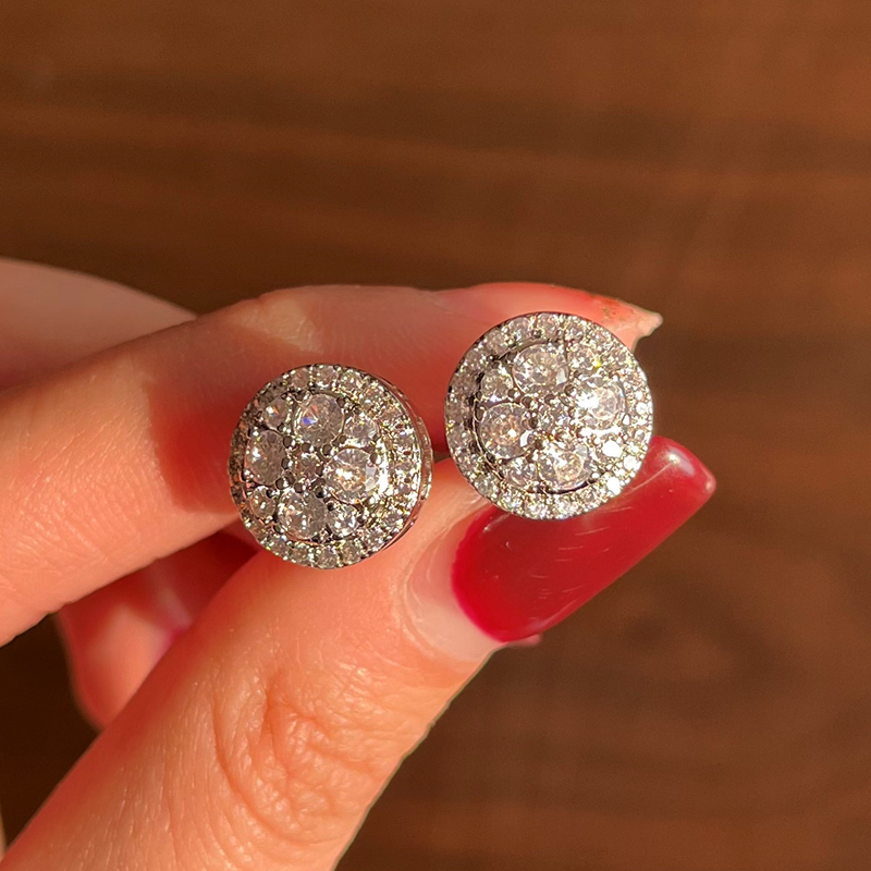 Shiny Round CZ Studs